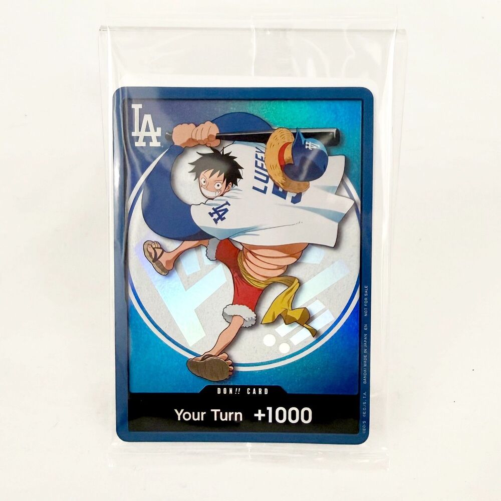 Monkey.D.Luffy 2026 ONE PIECE x LA DODGERS DON!! Promo Card TCG